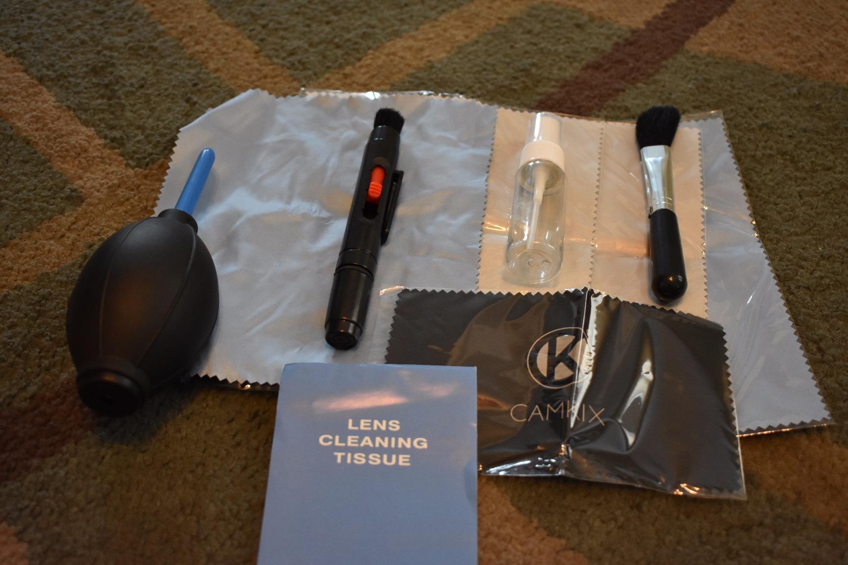 CamKix Camera Lens Cleaning Kit, Air Blower, 2-in-1 Lens Cleaning Pen | Cleaning Brush, Empty Spray Bottle, Lens Cleaning Paper Tissues and 5 Microfiber Cloths; No Liquid Included. customer photo 1