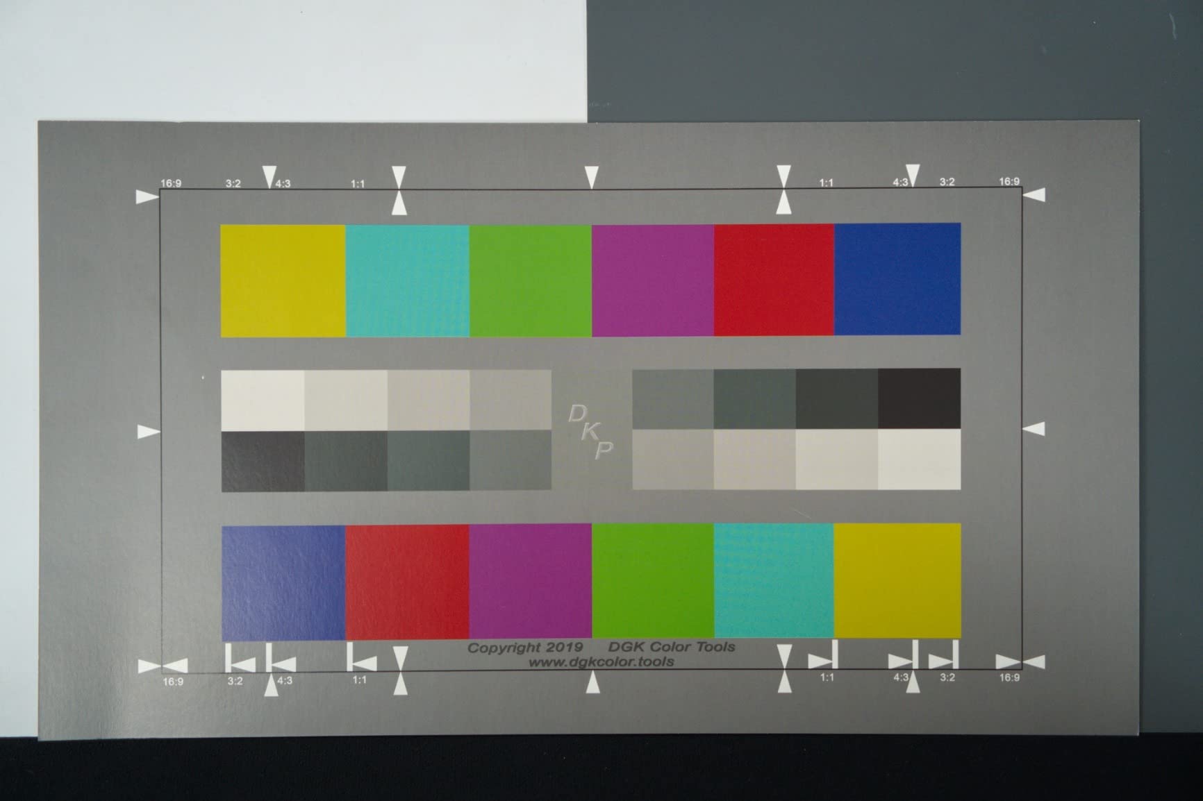 Digital Kolor Pro 16:9 Large Color Calibration and Video Chip Chart, 2-Pack customer photo 2