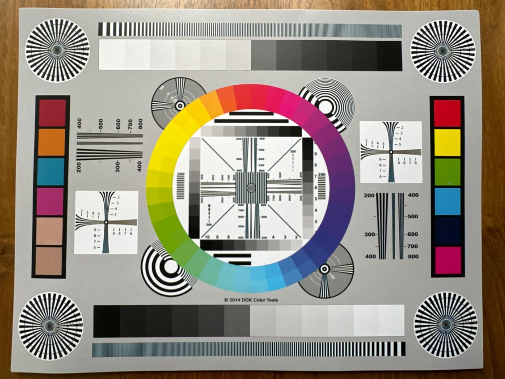 High Resolution 8.5x11 Chrome SD Lens Test Chart, 3-P customer photo 2