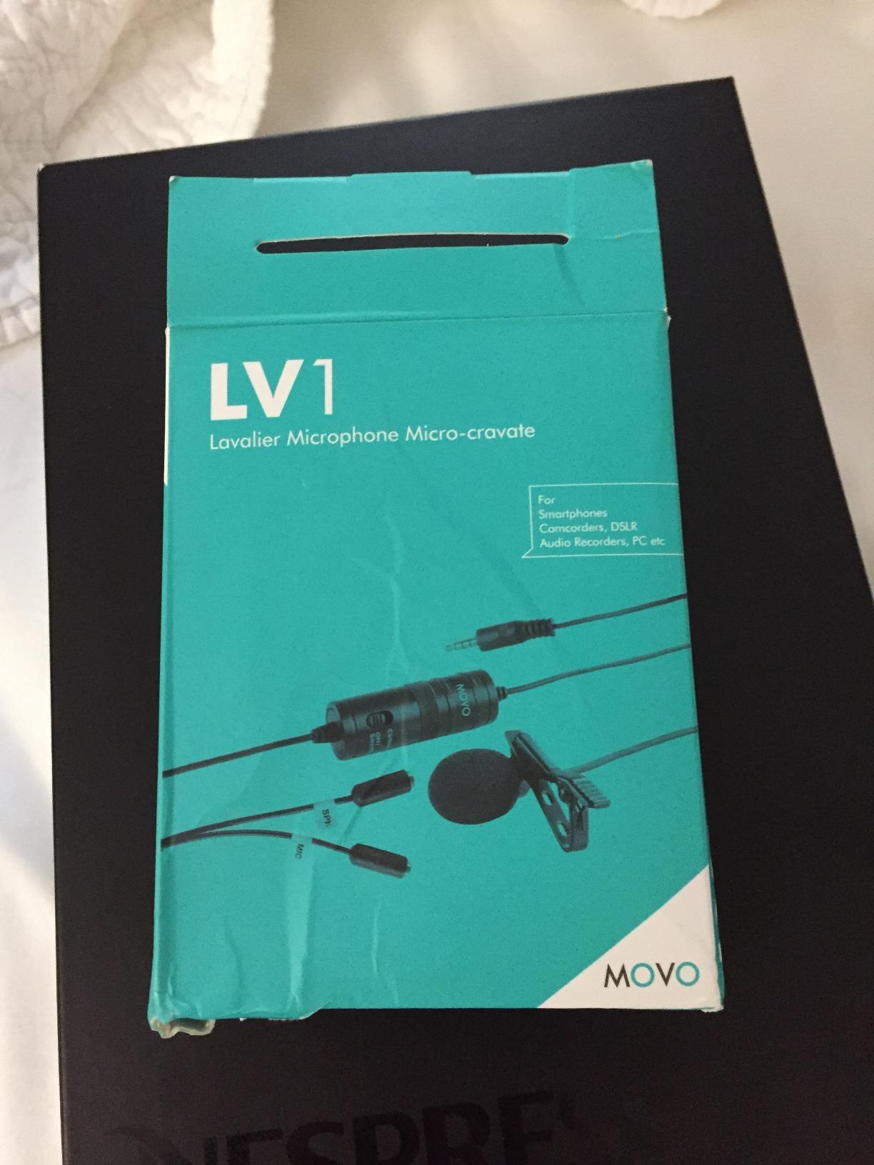Movo LV1 Lavalier Lapel Clip on Microphone for Cameras, Camcorders and Smartphones Compatible with iPhone and Android Perfect Lav Mic for Filming Podcast, Vlogging and YouTube Videos customer photo 1