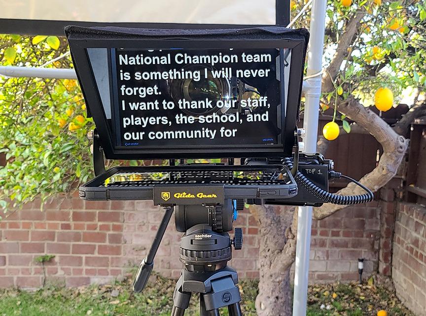 Glide Gear TMP 100 Teleprompter - DSLR, Tablet, Smartphone - 12