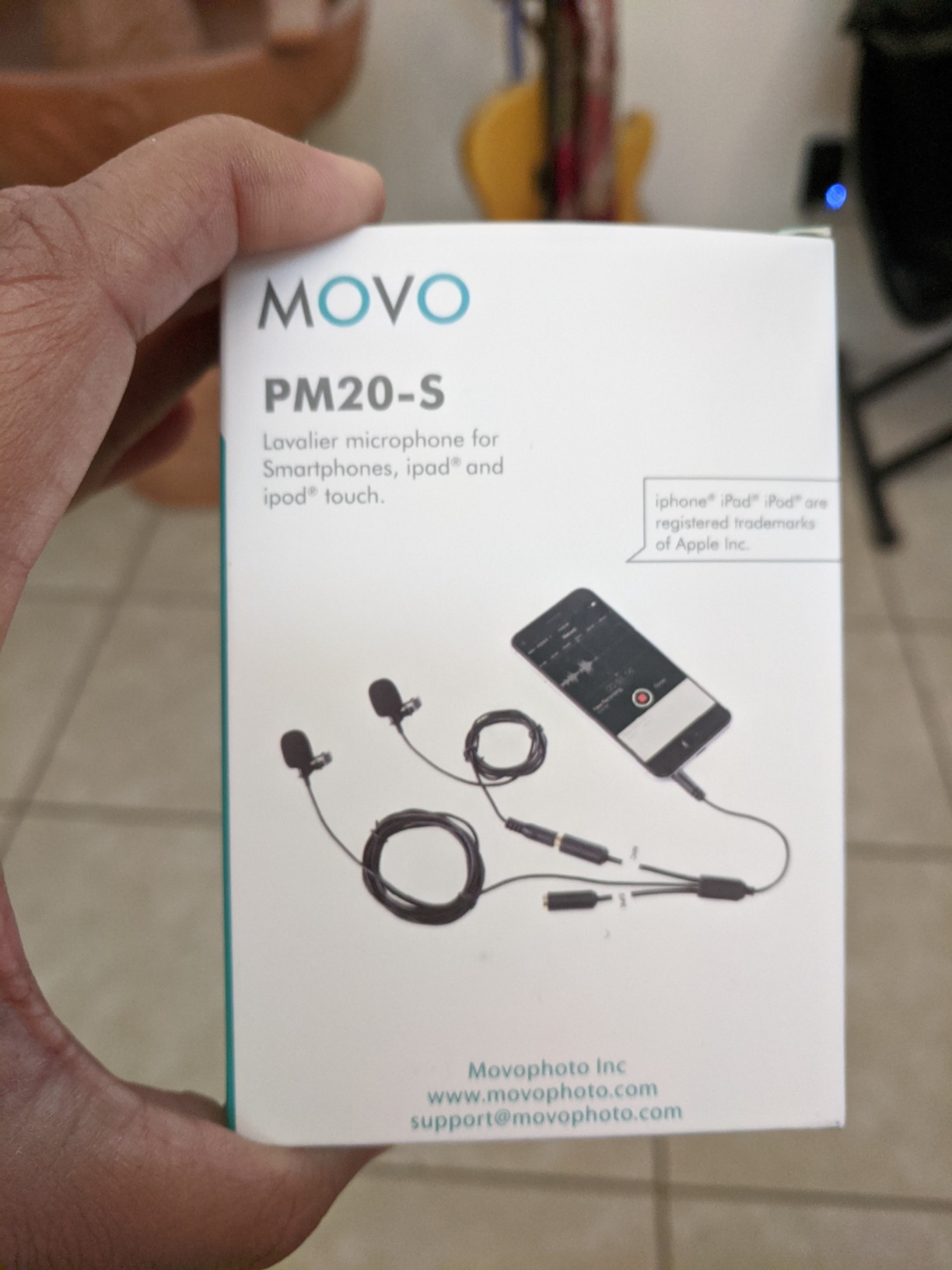 Movo Professional Lavalier Lapel Clip-on Interview Podcast Microphone with Secondary Mic and Headphone Monitoring Input customer photo 2