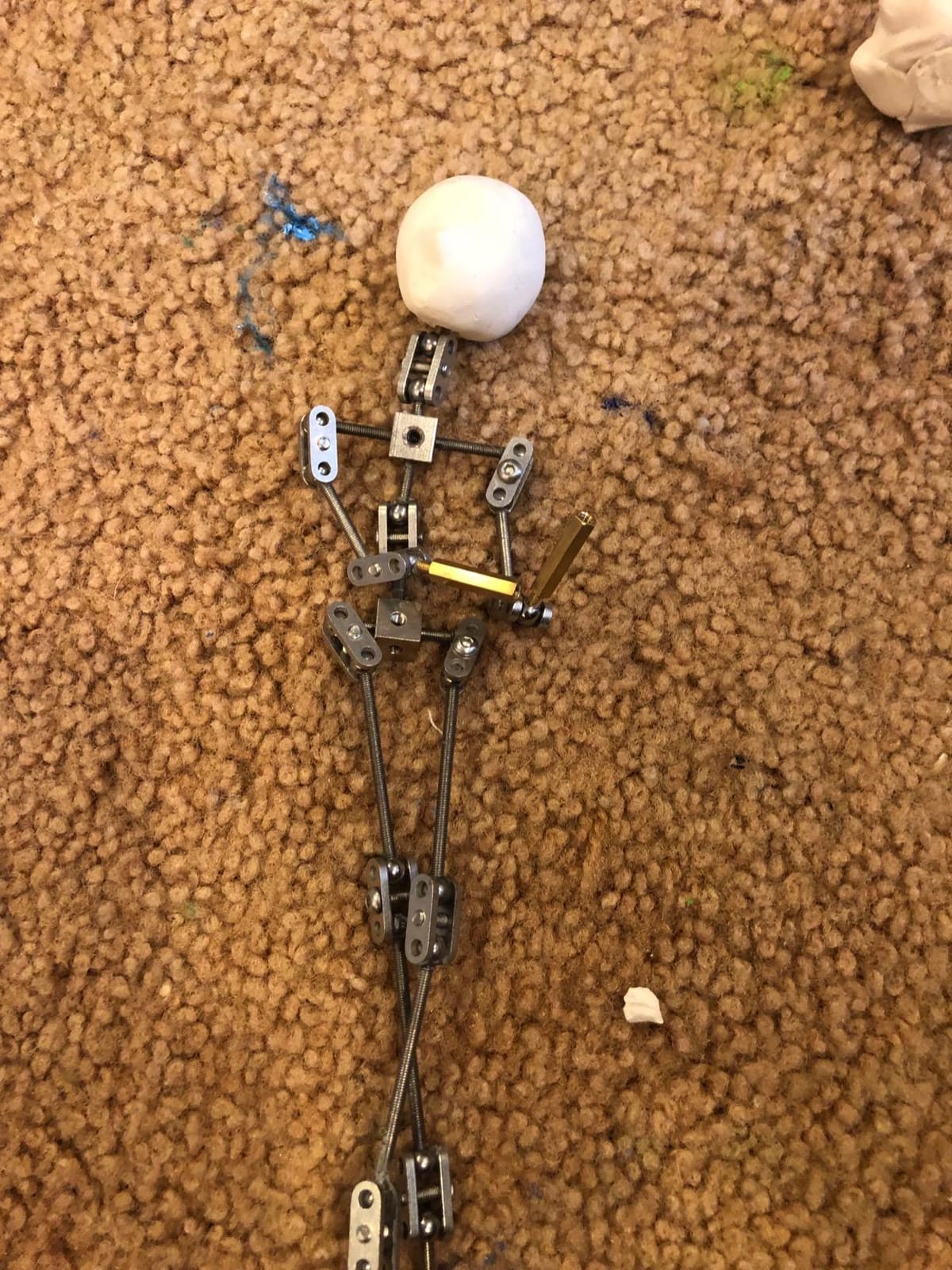 Diy Studio Stop Motion Armature Kits | Metal Puppet Figure for Character Design Creation | Not-Ready Studio Armature Kits Very Easy to Assemble for Stop Motion Animation or Just Fun | 200 mm Tall customer photo 2