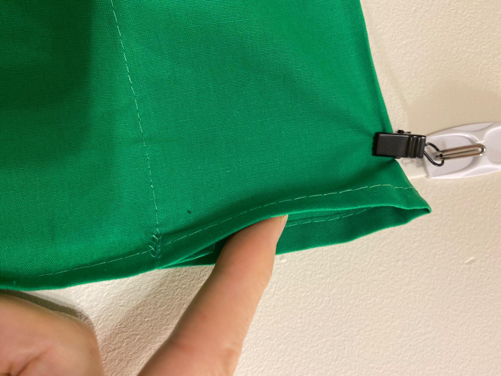 EMART 6x9Ft Green Screen Backdrop,Photography Greenscreen Background | Polyester Green Screen Fabric Cloth, Greenscreen Sheet with 4 Backdrop Clips, for YouTube Zoom Meeting Video Studio Streaming customer photo 2