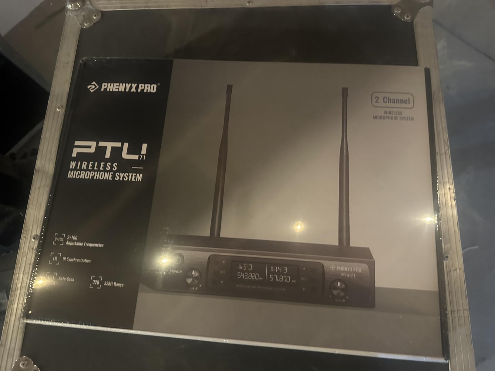 Phenyx Pro Dual UHF Auto Scan Handheld Wireless Microphone System PTU-71-2H customer photo 1