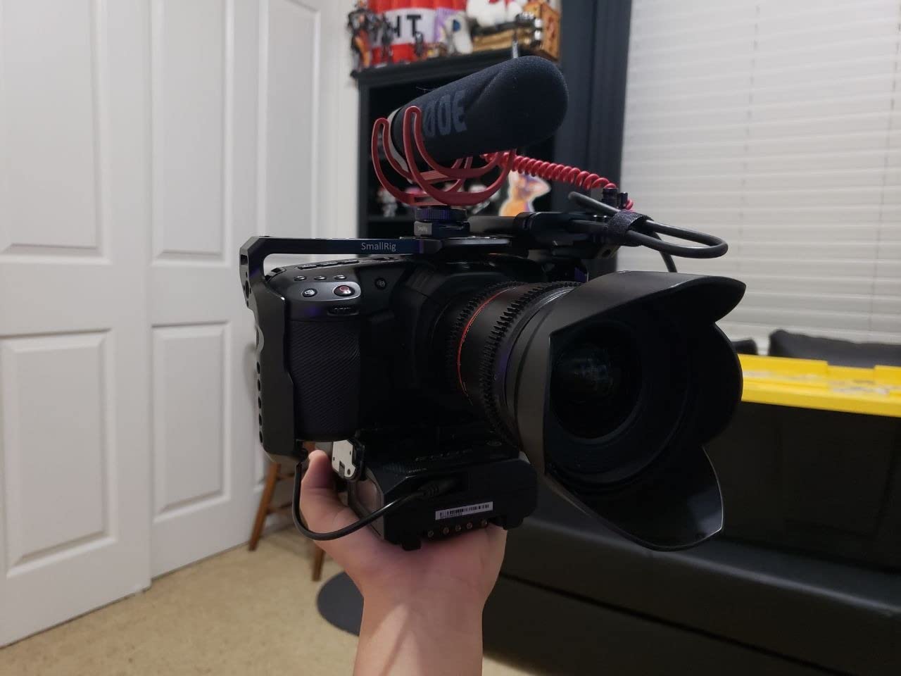 SmallRig BMPCC 4K & 6K Cage for Blackmagic with Cold Shoe, NATO Rail-2203B customer photo 2