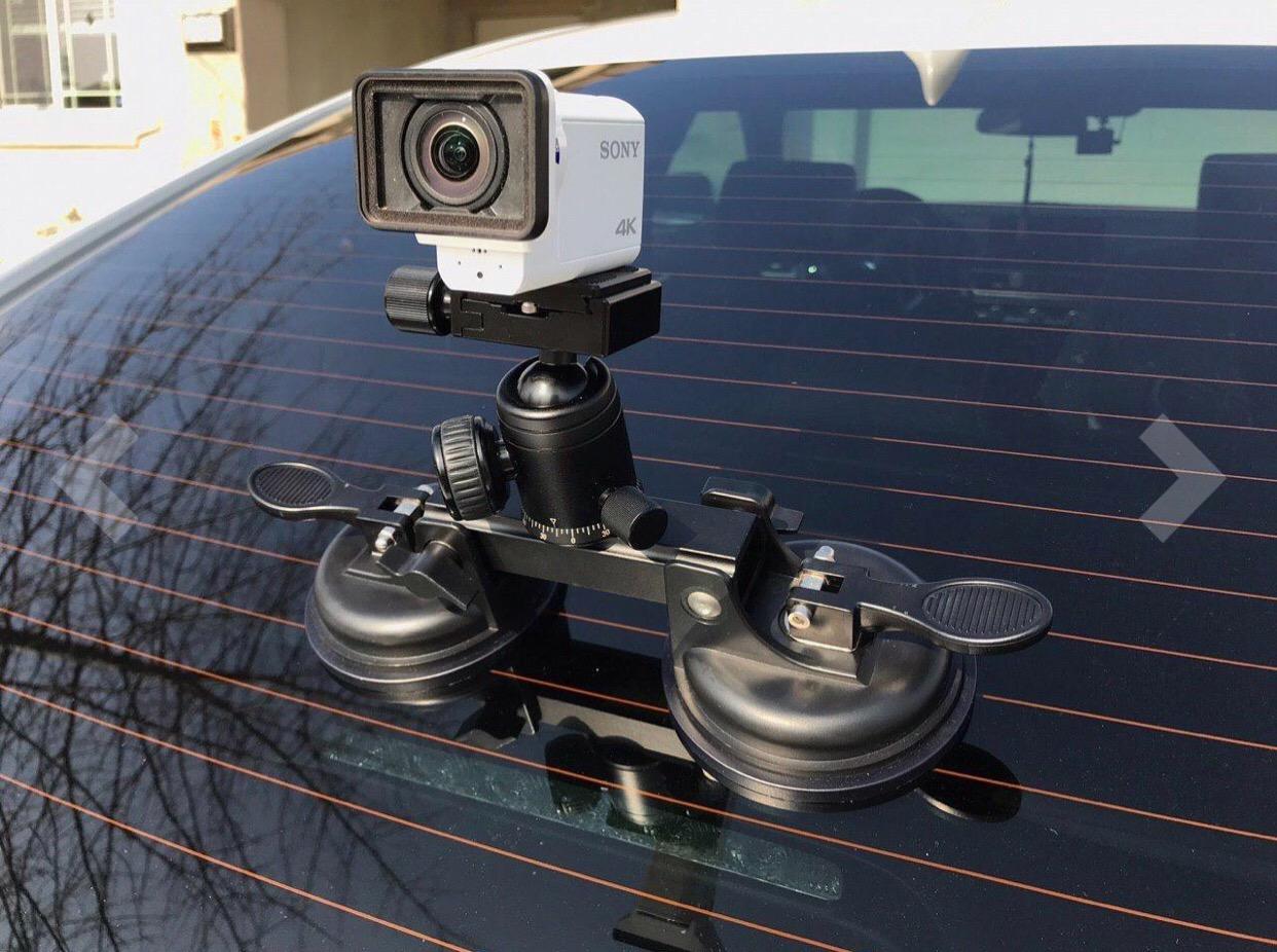 Professional Heavy Duty (20 lbs Load) DSLR Mirorrless Camera Suction Cup Car Mount Camcorder Vehicle Holder w/ 360°Panorama Ball Head + Quick Release Plate Compatible with Nikon Canon Sony RED BM customer photo 1