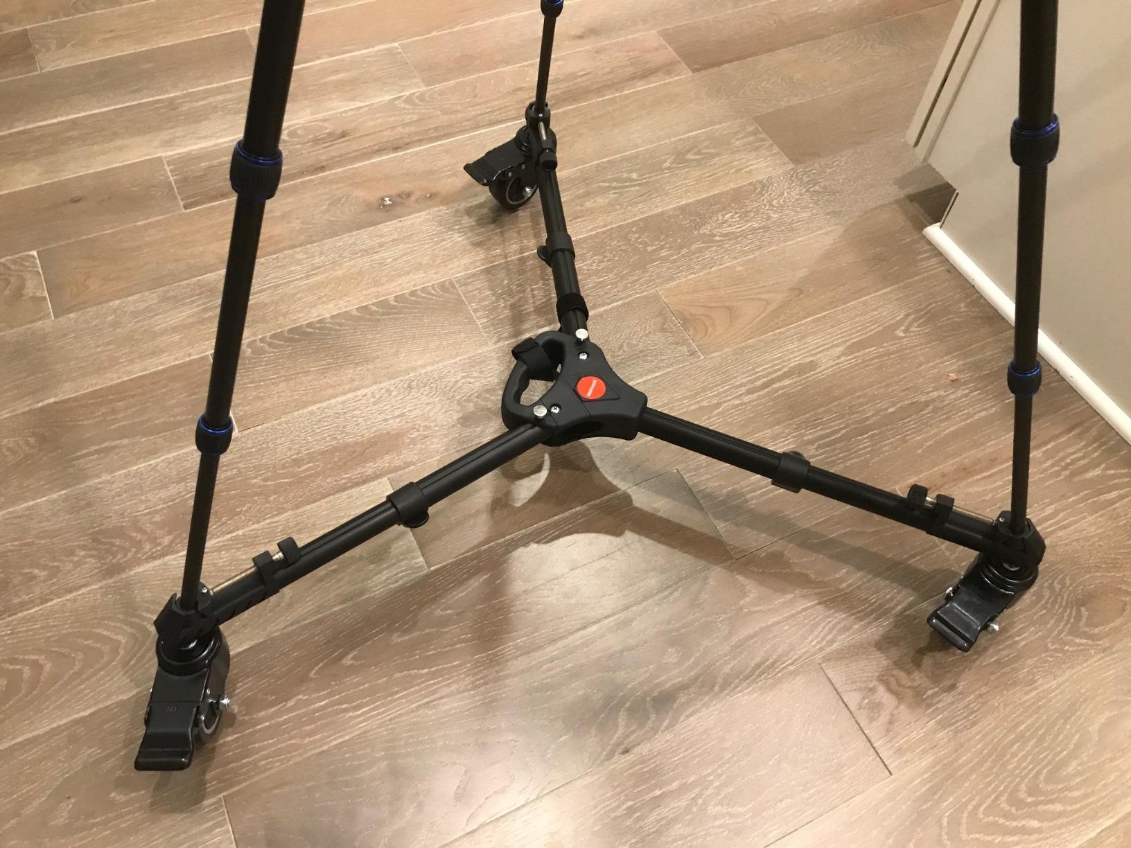 NEEWER Photography Tripod Dolly, Heavy Duty 50lbs Capacity Tripod Wheels with 3