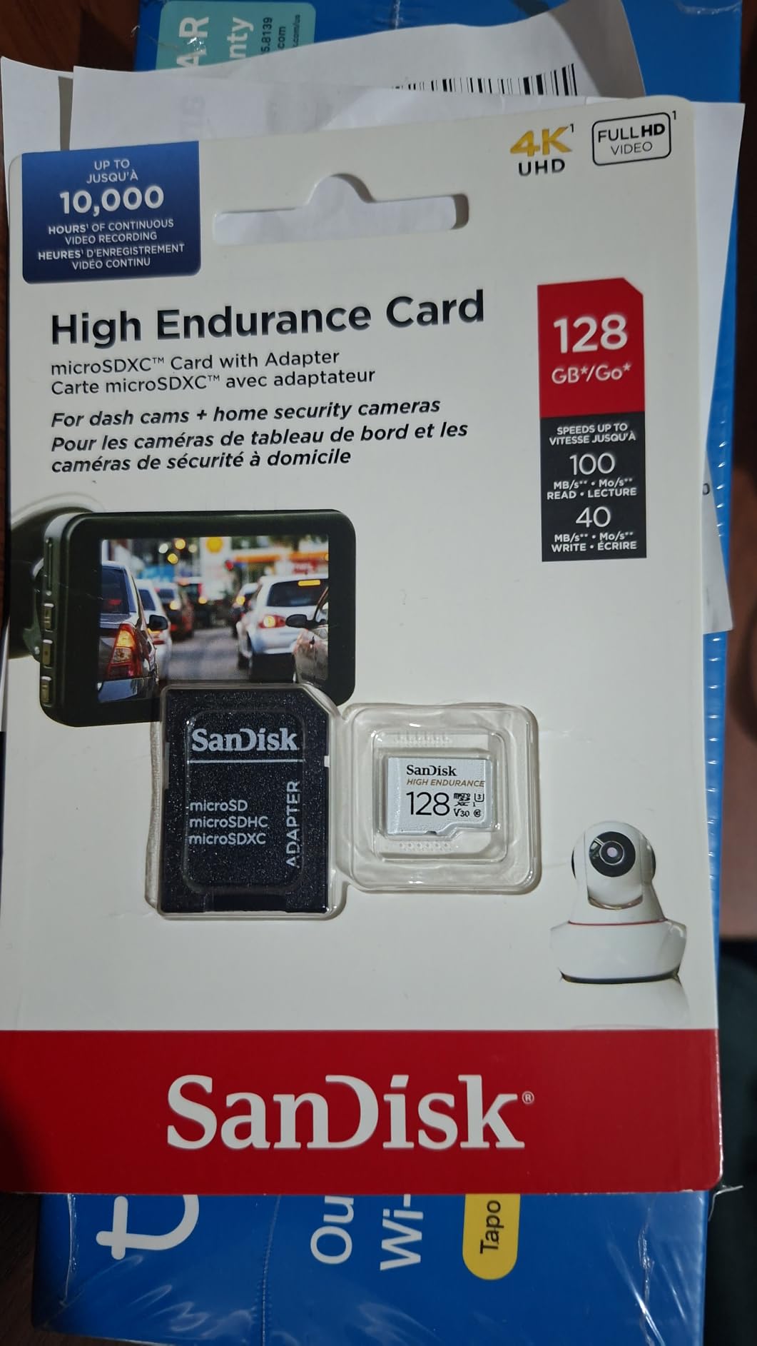SANDISK 64GB High Endurance Video microSDXC Card with Adapter for dash cam and home monitoring systems - C10, U3, V30, 4K UHD, Micro SD Card - SDSQQNR-064G-GN6IA customer photo 2