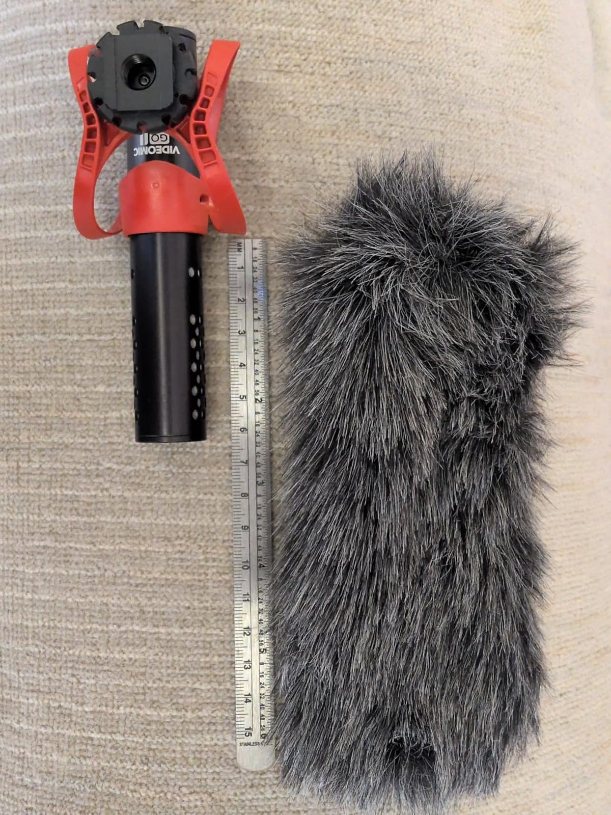 Microphone DeadCat for Rode VideoMic GO On-Camera Microphone, Windscreen Blocker Protection Cover Furry Microphone DeadCat for Rode VideoMic GO On-Camera Microphone customer photo 2