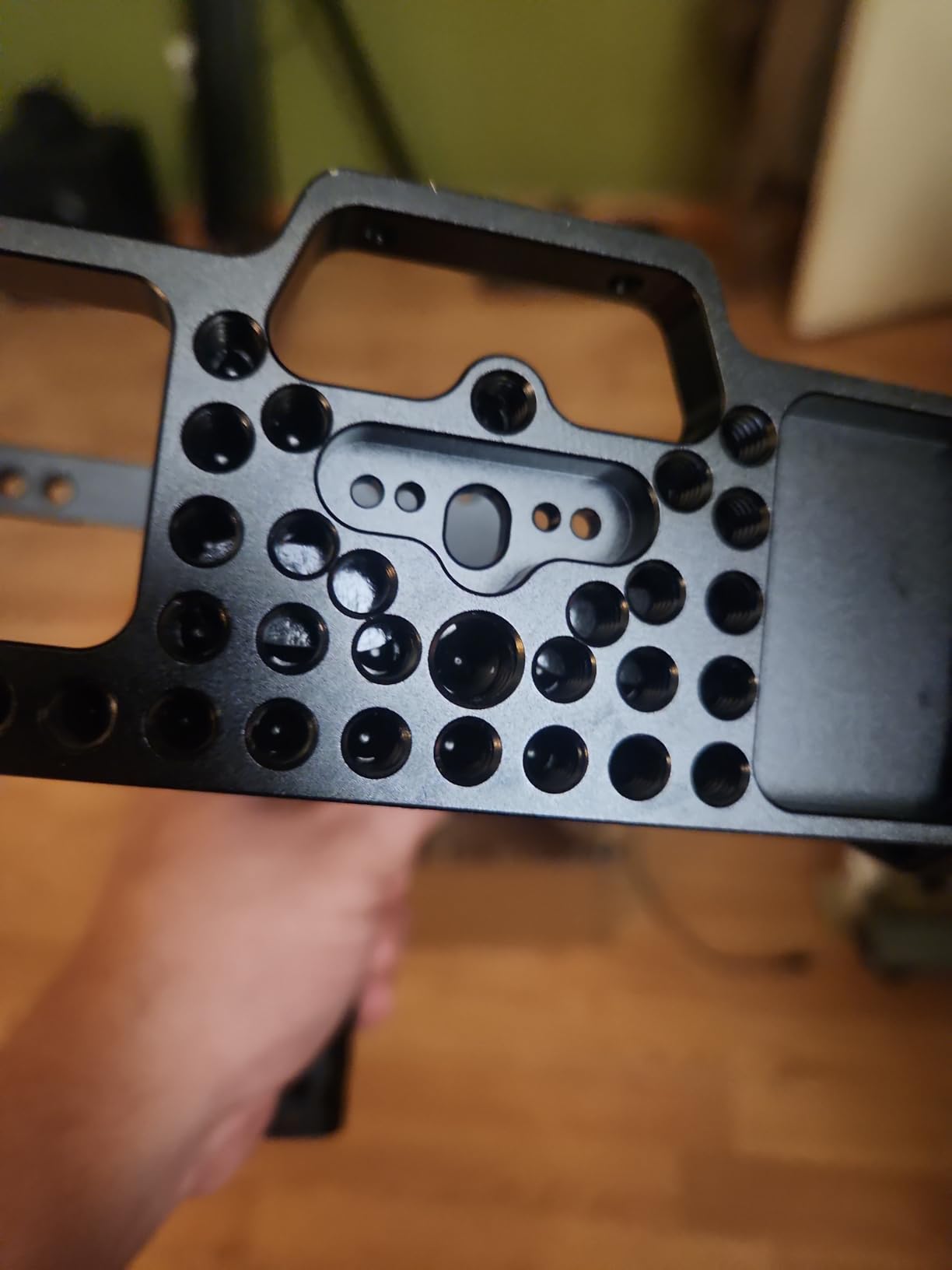 Camera Cage for Blackmagic Design Pocket Cinema Camera 4K & 6K | BMPCC 4K / 6K Cage | with Top Handle | Built-in Cold Shoe, NATO Rail | Aluminum Alloy Cage | Detachable, Expandable customer photo 1