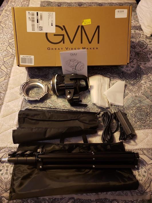 GVM 80W Video Light, Studio Lights for Photography, Softbox Lighting Kit with Bowens Mount, CRI97+ 5600K Colour Temperature , 22in Softbox, Tripod Stand, YouTube, Video, Wedding customer photo 1