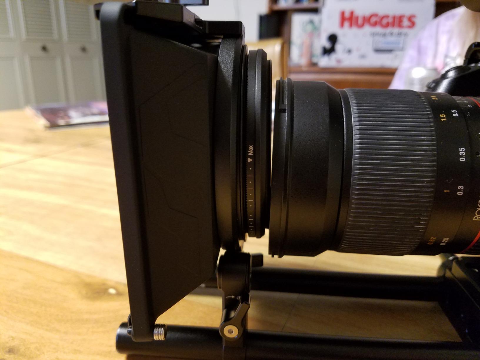Tilta Mini Matte Box | 15mm Rod Adapter & 4 Lens Adapters | Lightweight | Filter Support | Top Flag | Dual Cold Shoe Mount | Designed for Mirrorless, DSLR | MB-T15 customer photo 2