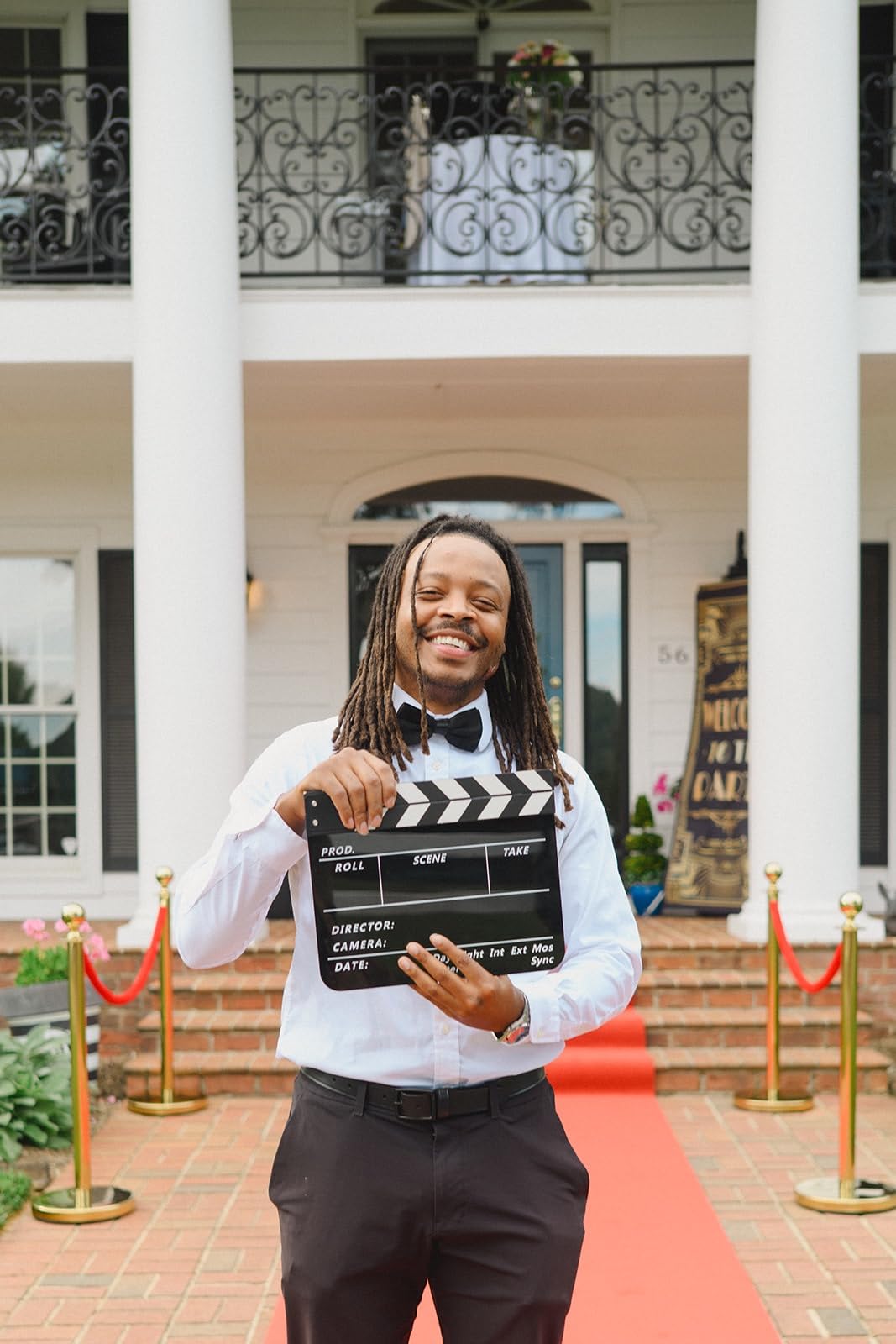 Film Slate Clapper Board, Acrylic Black Movie Directors Clapboard customer photo 2