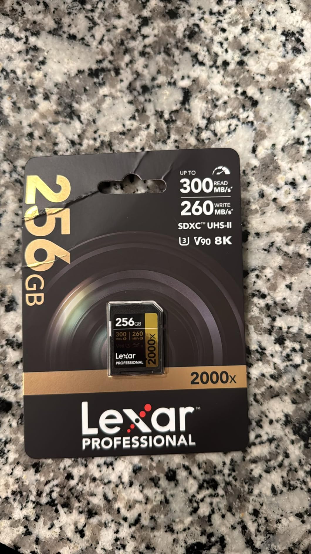 Lexar 128GB Professional 2000x SD Card, UHS-II, C10, U3, V90, Full HD, 8K, Up To 300MB/s Read SDXC Memory Card, for DSLR, Cinema-Quality Video Cameras (LSD2000128G-BNNNU) customer photo 2