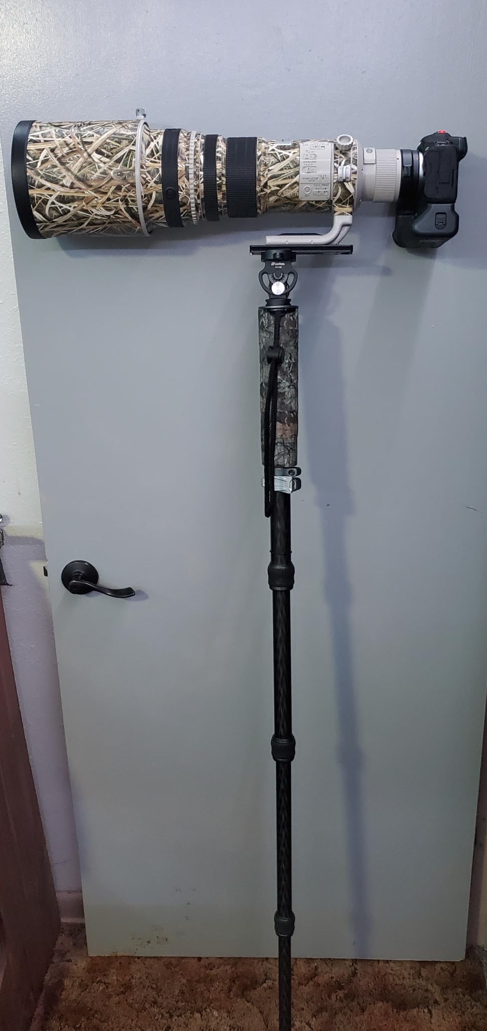 Benro Carbon Fiber Monopod - 6-Section Lightweight Travel Monopod with Twist Locks, Folding Base for DSLR, Mirrorless & Video Cameras (MSD46C) customer photo 1