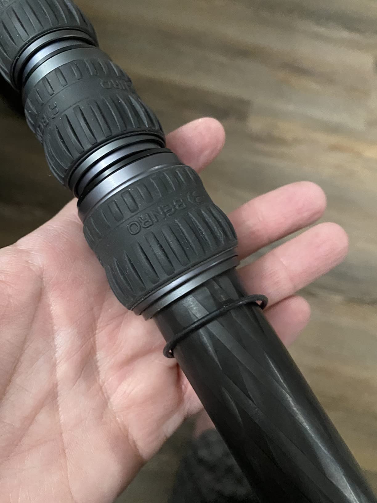Benro Carbon Fiber Monopod - 6-Section Lightweight Travel Monopod with Twist Locks, Folding Base for DSLR, Mirrorless & Video Cameras (MSD46C) customer photo 2