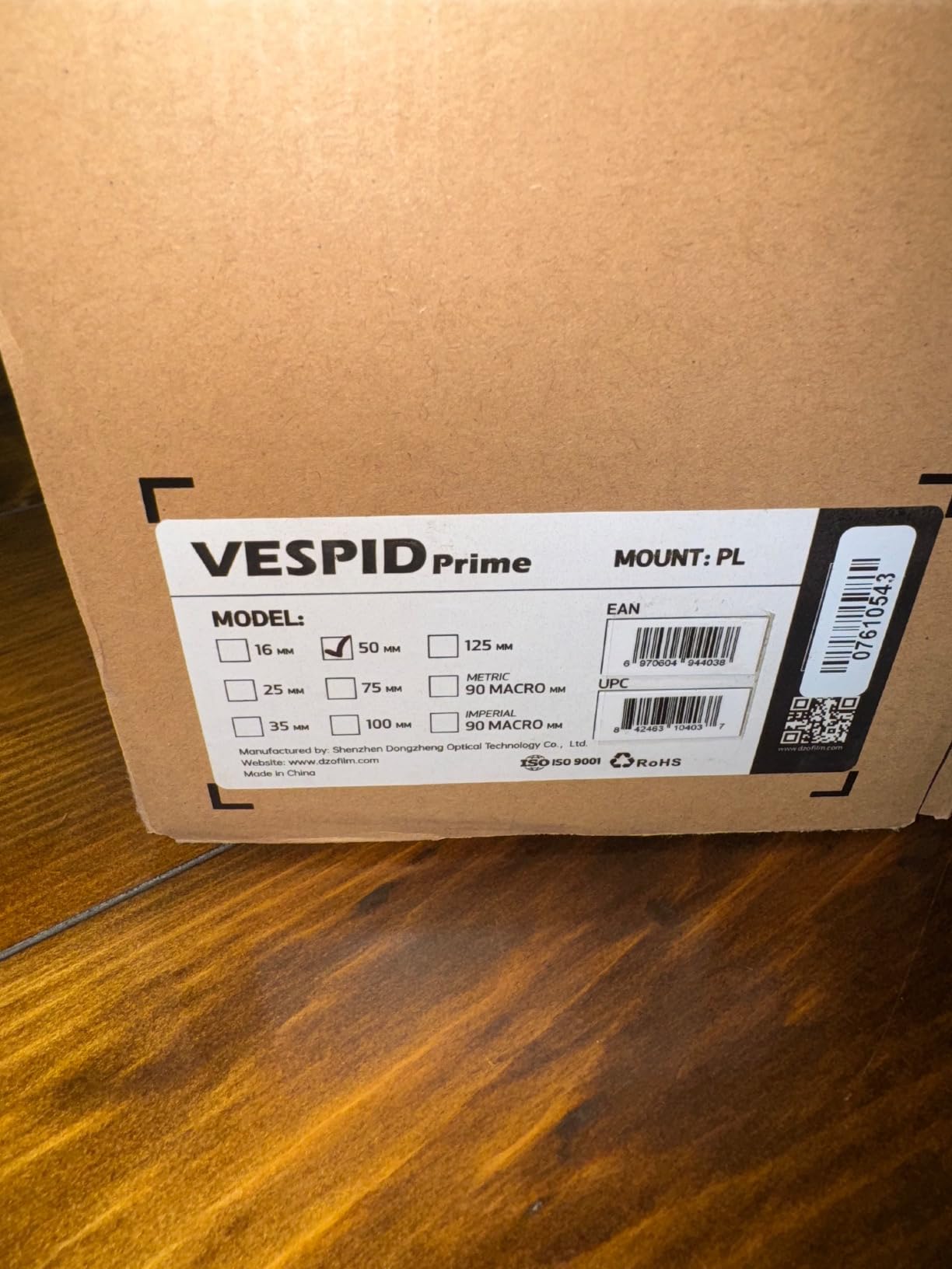 DZOFILM Vespid Prime 50mm T2.1 Cinema Lens for PL Mount | Full frame cinema production with T2.1 aperture, 50mm focal length and interchangeable PL and EF mounts customer photo 1