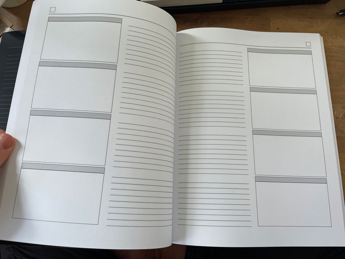 Storyboard Notebook: 16:9 Aspect Ratio | Pro Storyboard Template Book for Directors, Storyboard Artists, Animators and Film Students | 180 Pages customer photo 2