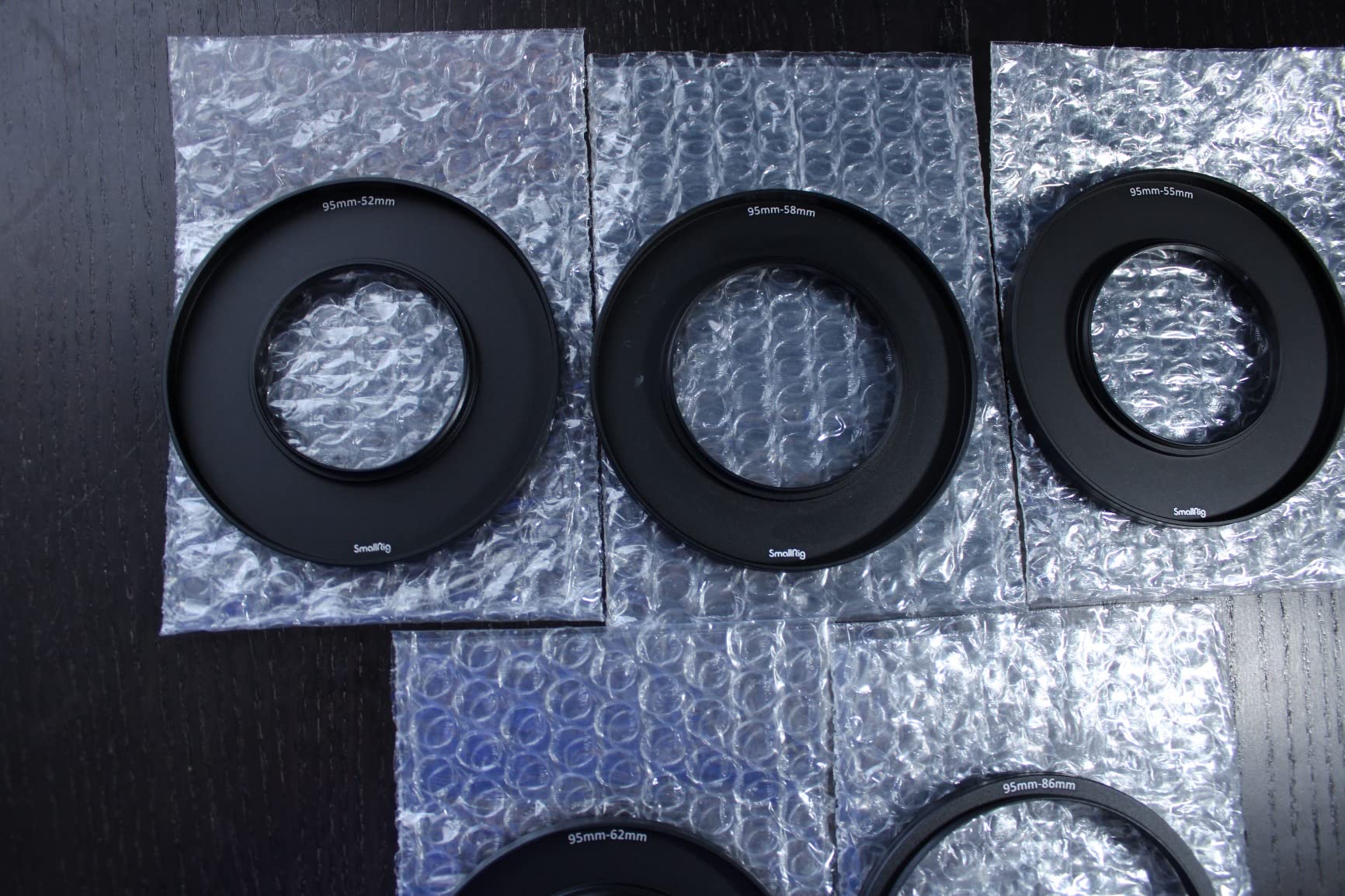 SmallRig Lens Adapter Ring Kit for Matte Box 3196, with Filter Thread for CPL Filter ND Filter, 52mm / 55mm / 58mm / 62mm / 86-95mm Matte Box Adapter - 3383 customer photo 2
