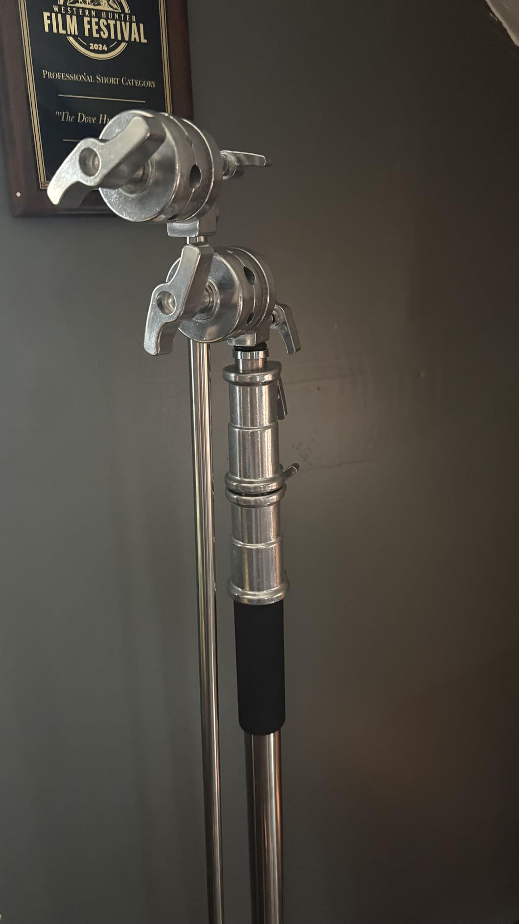 Heavy Duty C Stand 10.8ft/330cm with Boom Arm Sandbag Grips customer photo 1