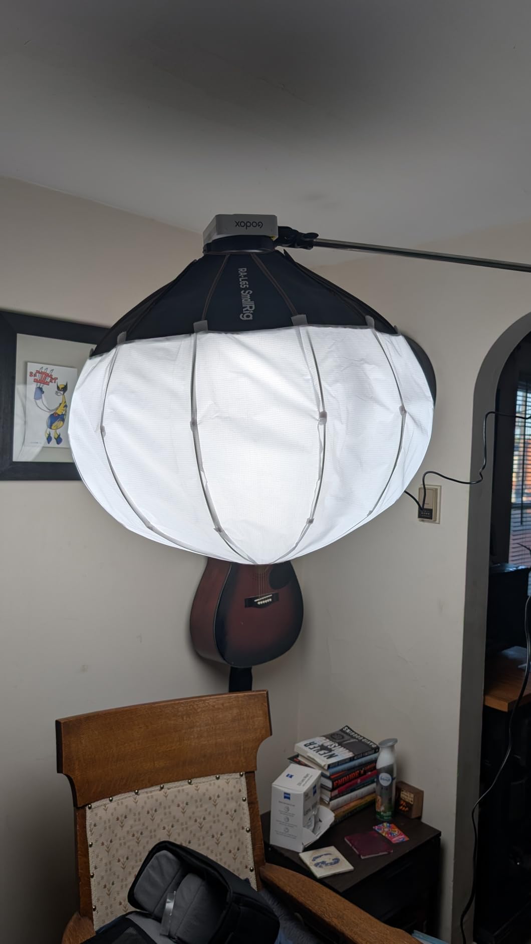 SmallRig Lantern Softbox Quick Release-One Step, Light Modifier with Fabric Barn Doors, Softbox Diffuser for SmallRig Video Light 120B, 120D, 220B, 220D and Other Bowens Mount Light customer photo 2