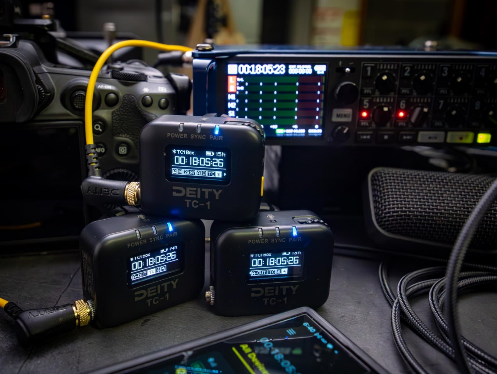 TC-1 Wireless Timecode Box 3 Kit, 0.5ppm Accuracy, 2.4G Radio | Bluetooth 5.0, APP Control, 250ft Range, 28-Hour Battery, for Multi-Camera Film, Broadcast, Documentary & Live Production customer photo 2