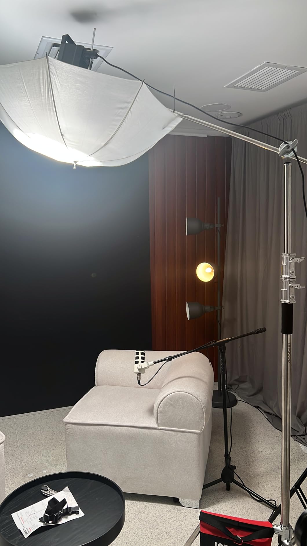 Stainless Steel Heavy Duty 10.8ft C Stand with Boom Arm Holding Arm customer photo 2