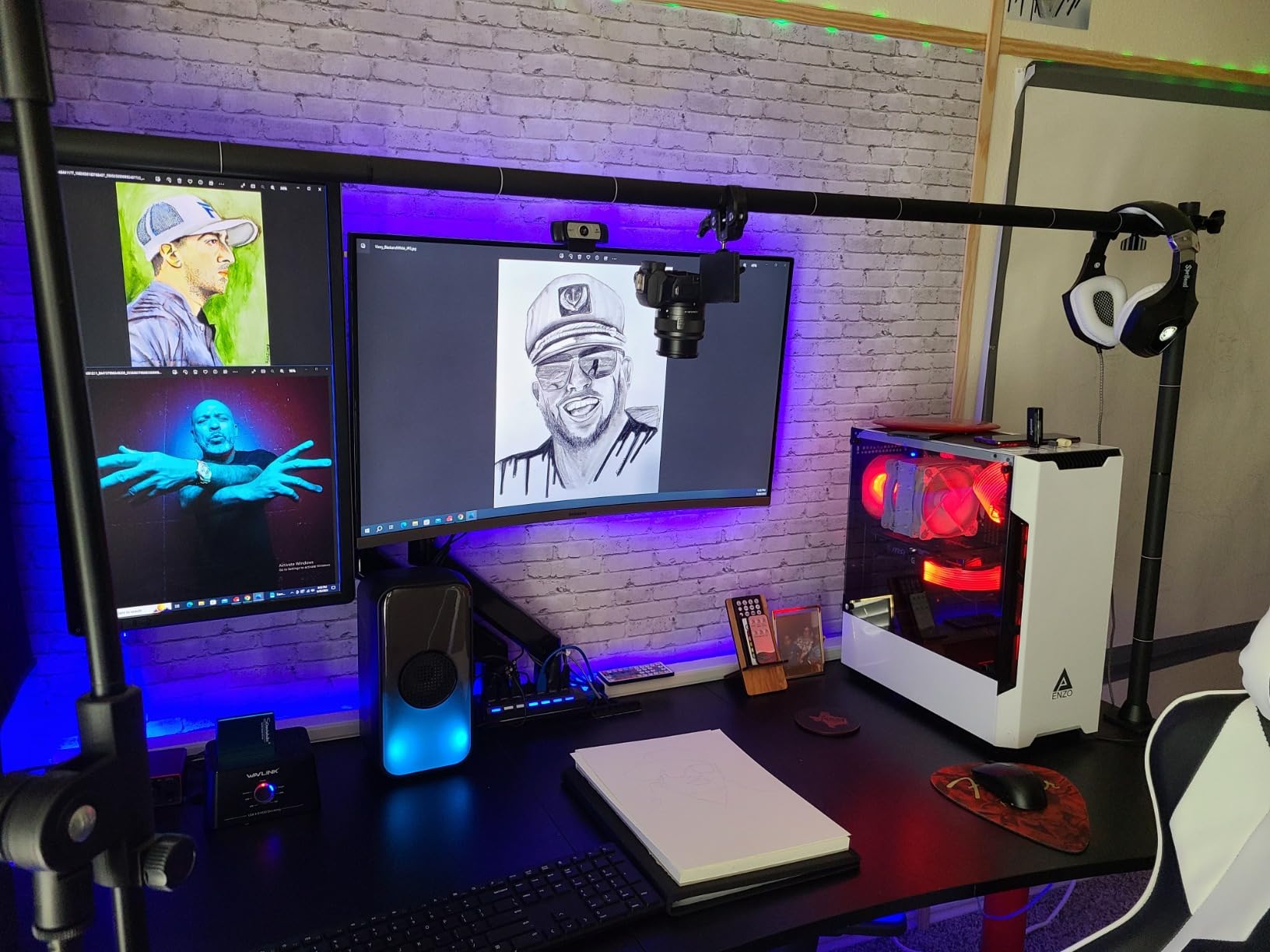 JUSMO LS15 Pro Camera Desk Mount, Aluminum Overhead Camera Mount Rig customer photo 2