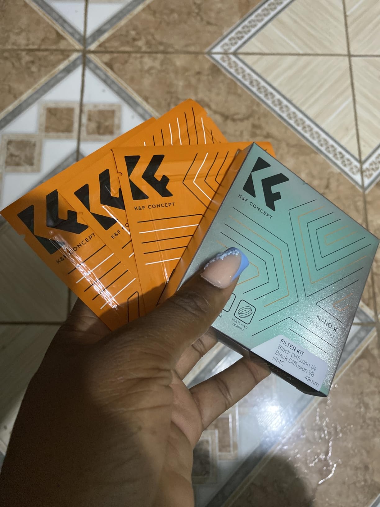K&F CONCEPT 77mm Black Diffusion 1/4 & 1/8 Filters Kit - Mist Cinematic Effect Set K Series FS304 customer photo 1