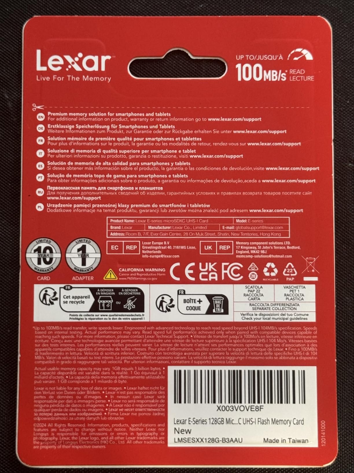 Lexar E-Series 64GB Micro SD Card microSDXC UHS-I Flash Memory Card | 100MB/s, C10, U3, A1, V30, Full HD, 4K UHD, High Speed TF Card with Adapter customer photo 2