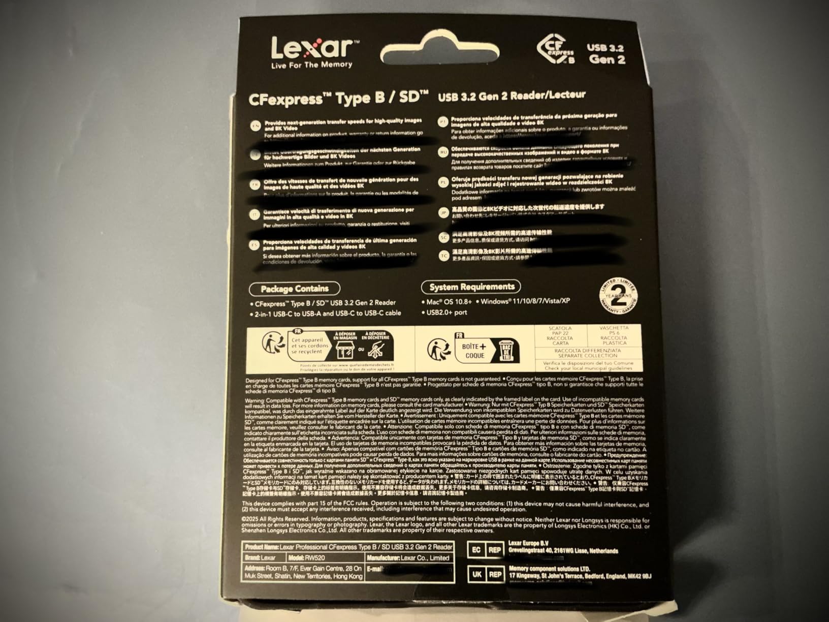 Lexar CFexpress Type B/SD Card Reader, Up to 10Gbps, USB 3.2 Gen 2 customer photo 2