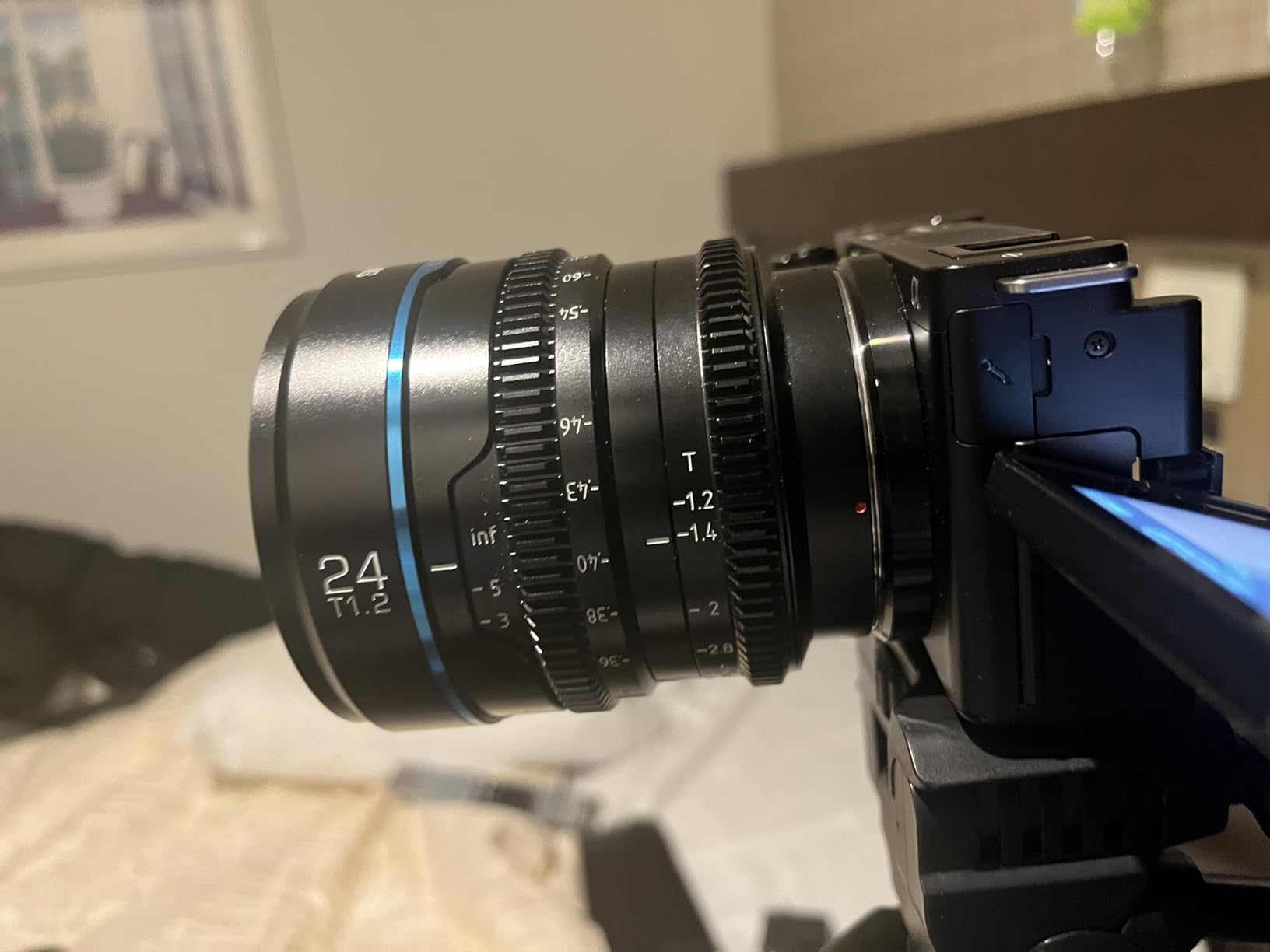 SIRUI Night Walker 24mm S35 Manual Focus Cine Lens, T1.2 Large Aperture Lens for E Mount Cameras, FX30, ZVE-10, A6500, A6600 customer photo 1