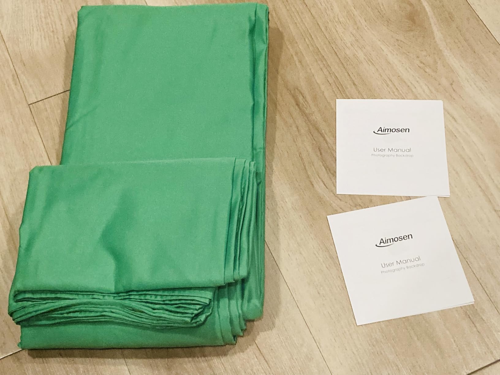 Aimosen 10x10FT Green Screen Backdrop for Photography, Large Background for Zoom Meetings, High Density Polyester Fabric Chromakey Backdrop Curtain for Video Photoshoot Studio Gaming customer photo 1