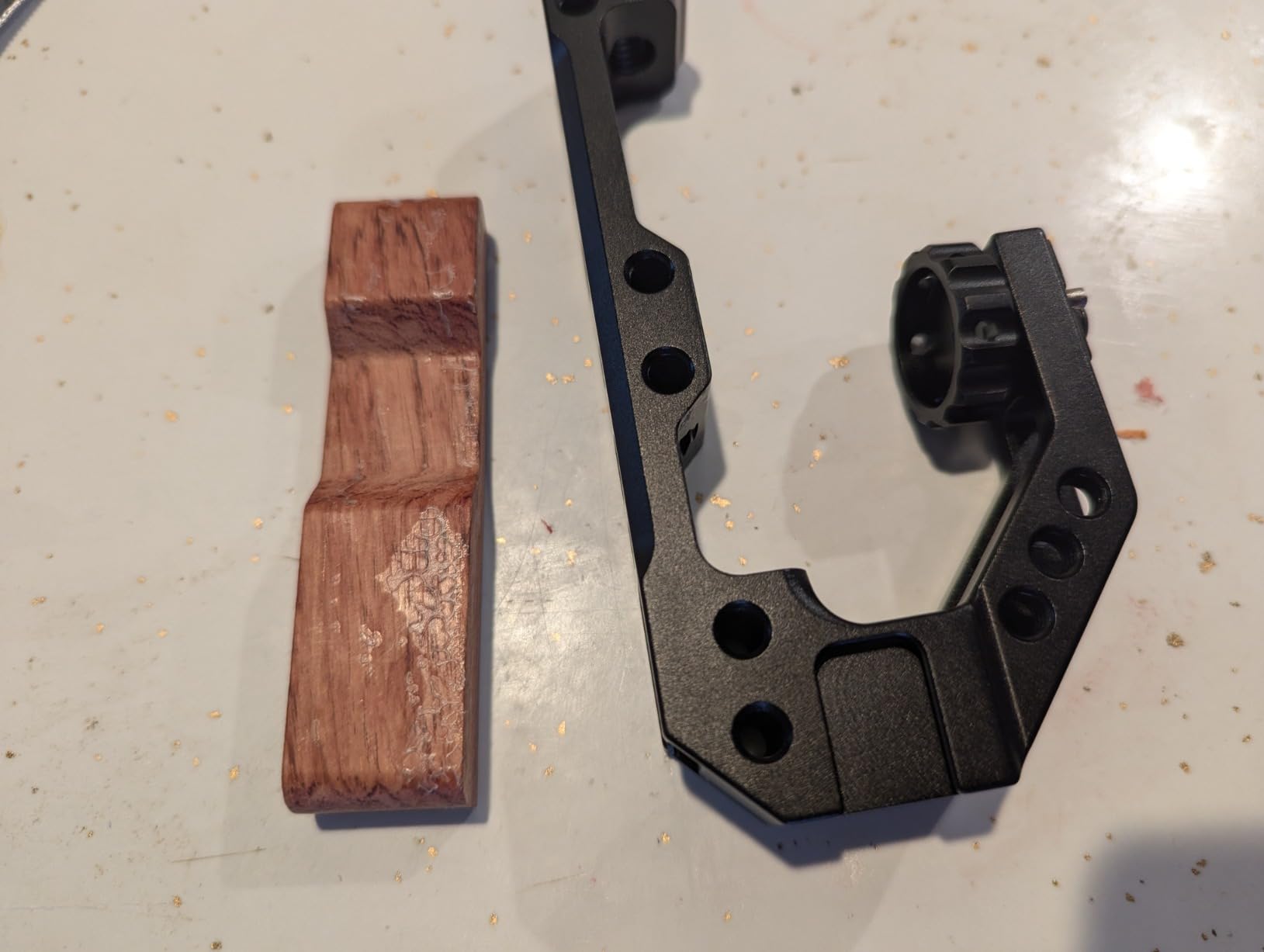 Wooden Camera Top Handle with 3/8