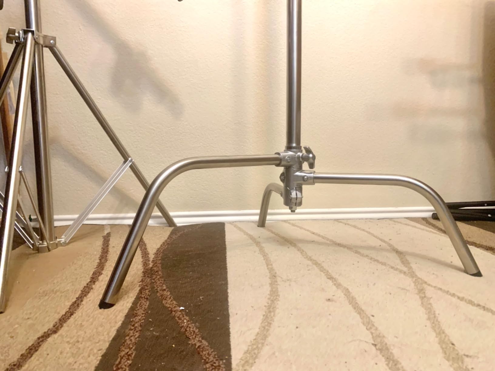 Hagibis C Stand Adjustable Heavy Duty Tripod Stand with 100% Stainless Steel, Photography light Stand for Studio Softbox, Monolight, Reflector, Max Height: 10.5ft/320cm (Extension Arm Not Included) customer photo 1