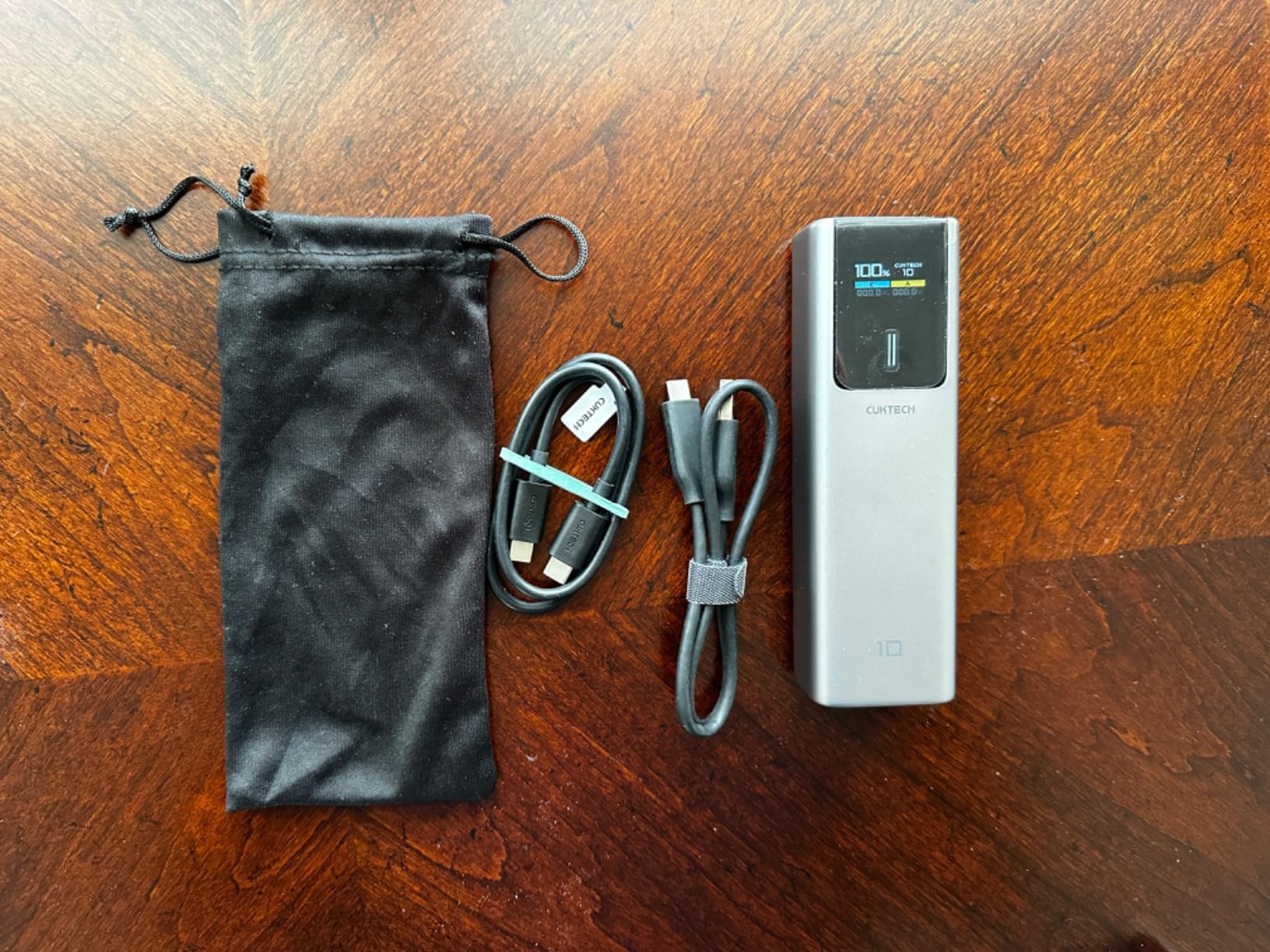 CUKTECH 10 Power Bank 10000mAh(4S1P), 100W USB C Portable Charger with Smart Display, PD3.0 Fast Charging External Battery Pack for iPhone 16/15/14/13, Samsung, MacBook, Dell, Steam Deck and More customer photo 1