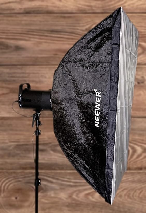NEEWER 600Ws Studio Monolight Flash Light Kit: 2 Pack S101-300W PRO 5600K Strobe Lights with 2.4G Trigger/150W Modeling Lamps/Bowens Mount/Softboxes/Stands/Reflector/Bag, Compatible with QPRO customer photo 1