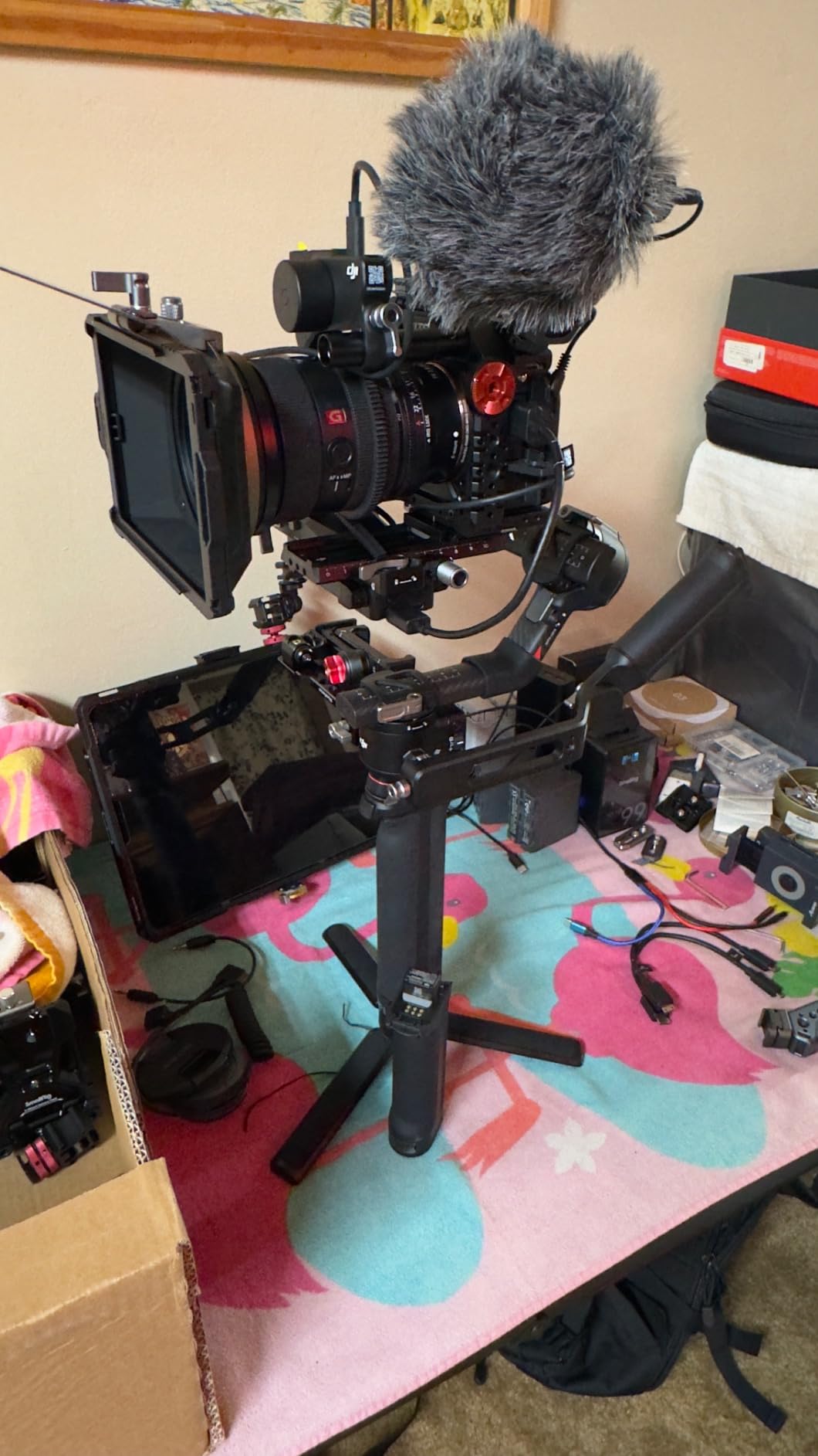 DJI RS 4 Pro Combo, 3-Axis Gimbal Stabilizer for DSLR & Cinema Cameras, Native Vertical Shooting, 4.5kg/10lbs Payload, Image Transmitter & Focus Pro Motor, Condenser Shotgun Microphone customer photo 2