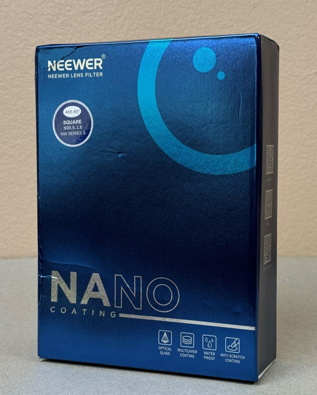 NEEWER 2 Pack ND0.9/1.8 (3/6 Stops) Square ND Filter, 4