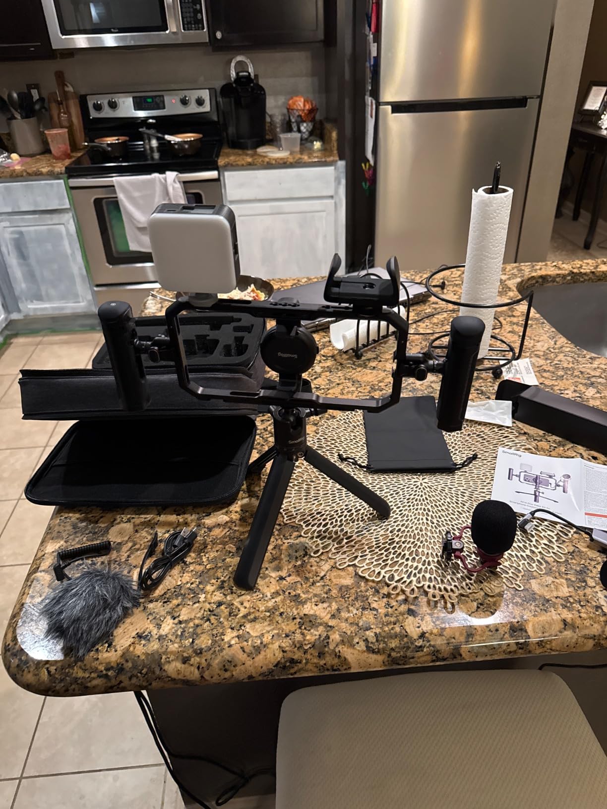 SmallRig All-in-One Universal Phone Video Rig Kit - 4704 | Complete Live Streaming Kit: LED Light, Mic, Tripod, Dual Handles, Power Bank Holder & 2-in-1 USB-C Cable, Quick-Release customer photo 2