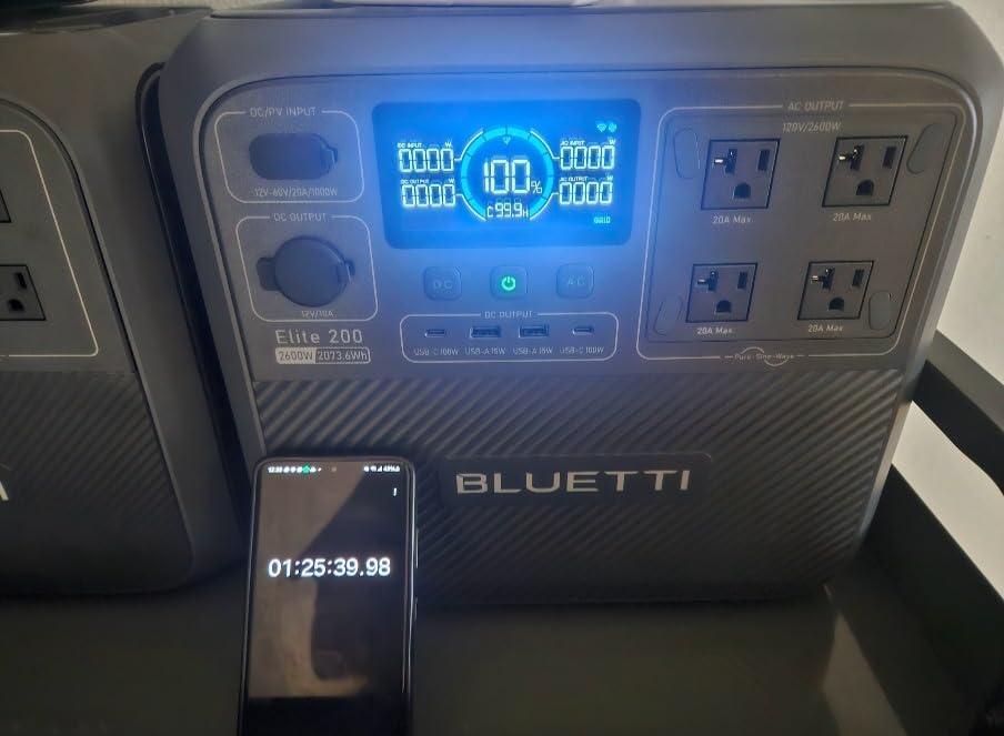 BLUETTI Elite 200 V2 Portable Power Station 2073.6Wh 2600W Solar Generator | LFP Battery w/ 4 2600W AC Outlets (3900W Power Lifting), 0-80% in 50 Min customer photo 1