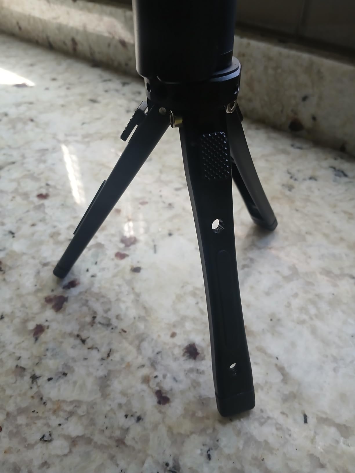 Zeadio Heavy Duty Metal Camera Tripod Stand - Universal Small Table Tripod for Camera, Gimbal, Action Cam, Camcorder, Microphone, LED Light, etc(40kg/88lb Load) customer photo 1