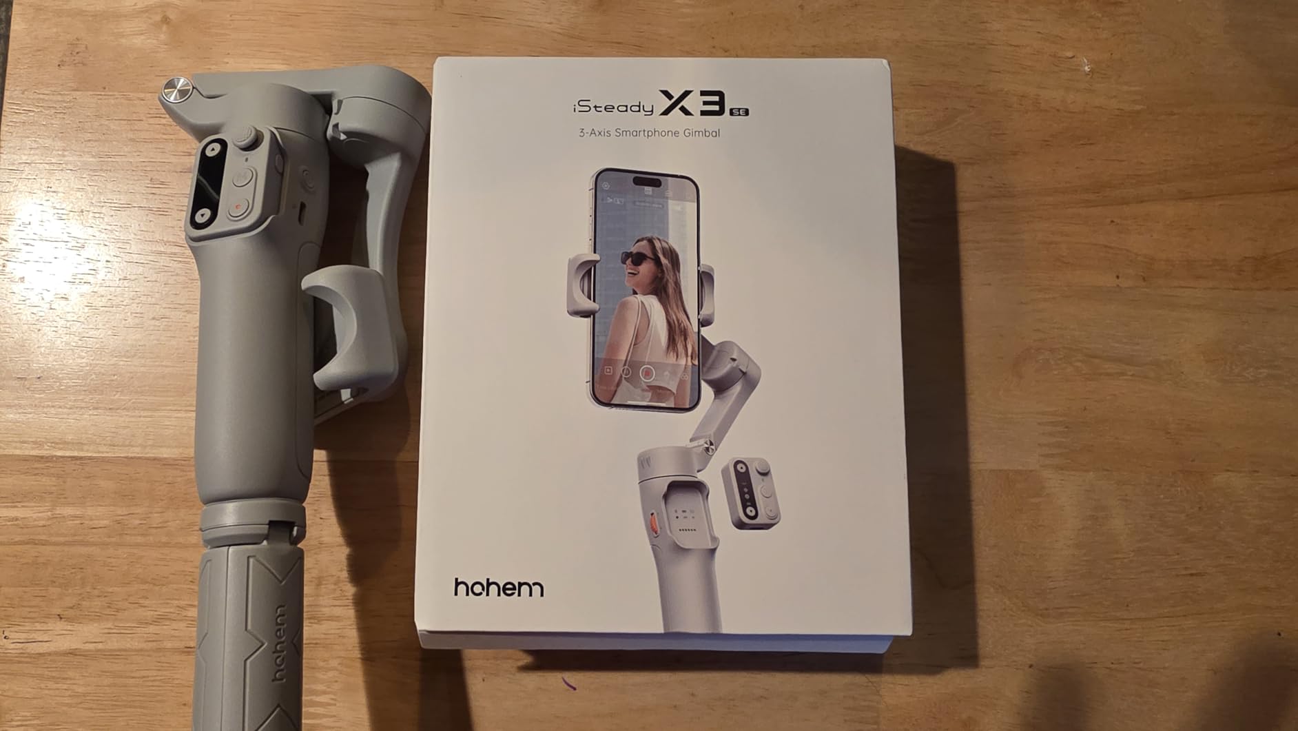 hohem iSteady X3 SE 3-Axis Gimbal Stabilizer for iPhone & Android, Black customer photo 1