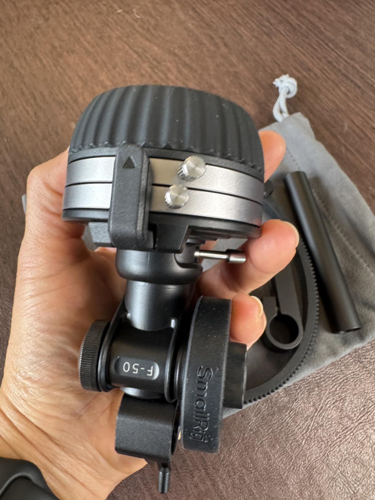 SmallRig Follow Focus F50 with Stepless Dynamic Damping Lever Adjustment and A/B Stops, Including 15mm Rod & Rod Clamp, for DSLR, Sony FE/FE C, Canon customer photo 1