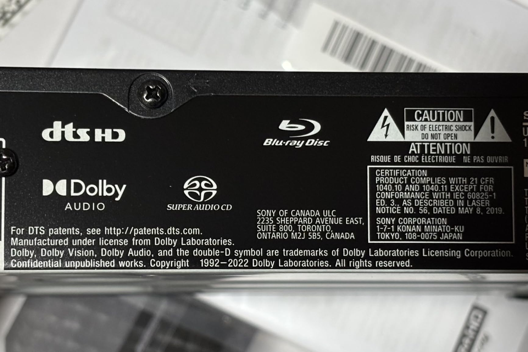 Sony UBP-X700U 4K Ultra HD Home Theater Blu-ray DVD Player with HDMI Cable customer photo 2