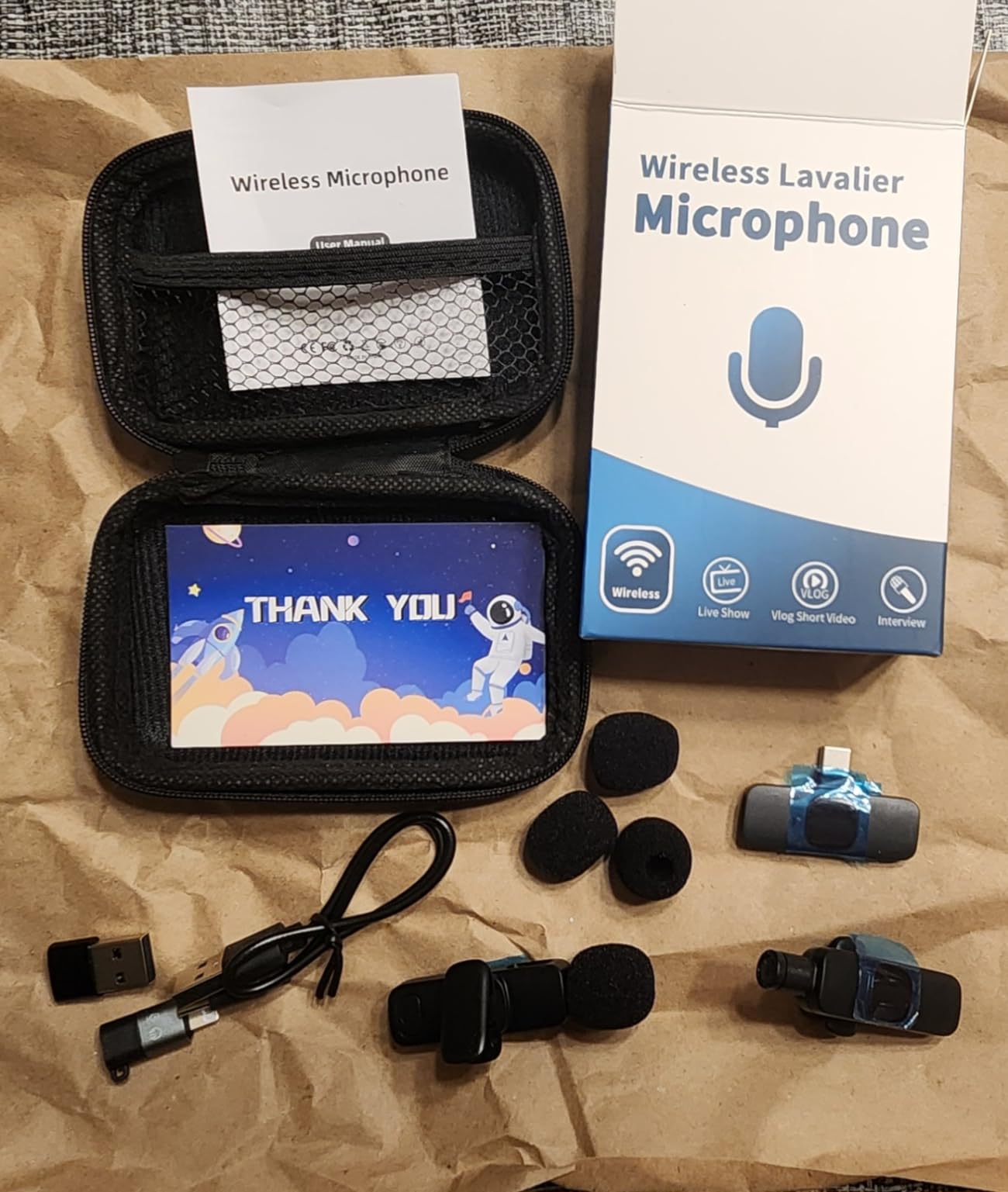 4 Packs Wireless Lavalier Mic for iPhone Android Camera | Professional Wireless Mini Microphone for 4-Person Video Recording, Podcasts, Vlogs, YouTube, TikTok and Computers customer photo 2