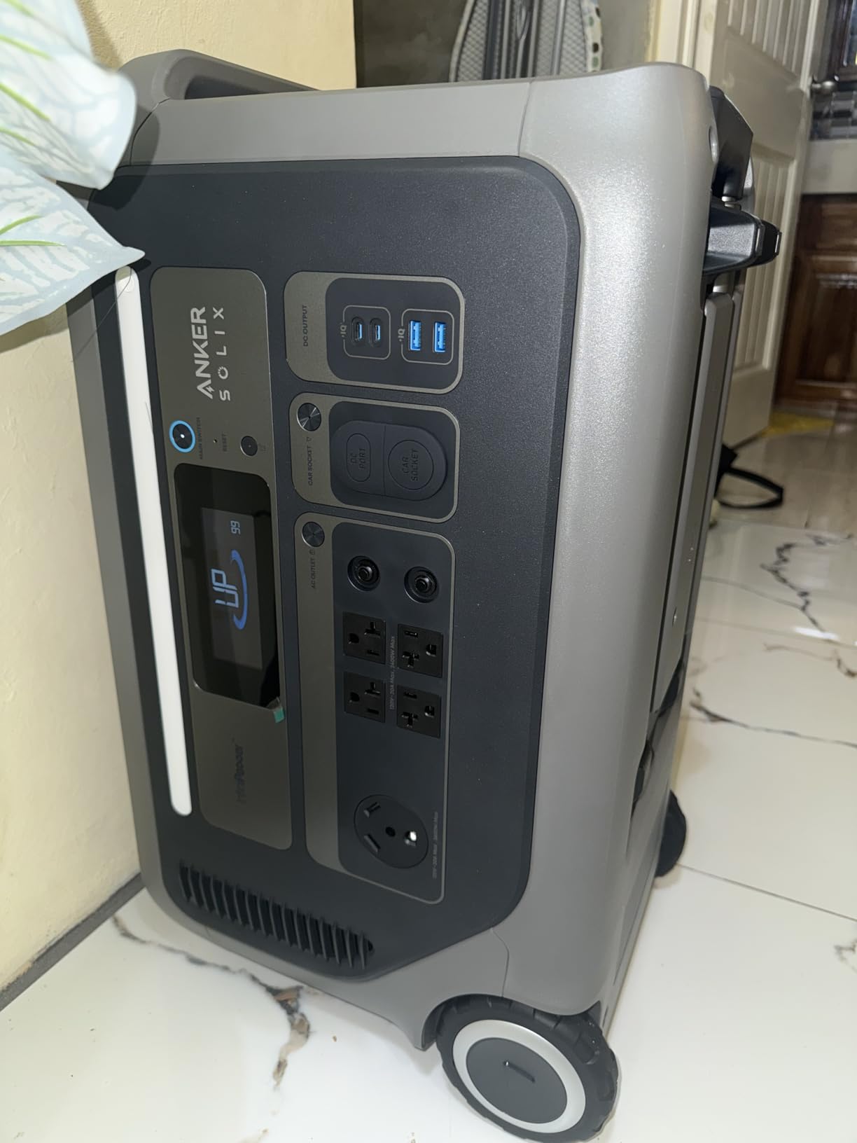 Anker SOLIX F3000 Portable Power Station, 3,072Wh, 6,000W, Solar Generators | 3,072Wh LiFePO4 Battery, Expandable to 24kWh, Generator-Ready, 3,600W Solar Generator for Home, RVs, and Emergencies, UPS customer photo 2