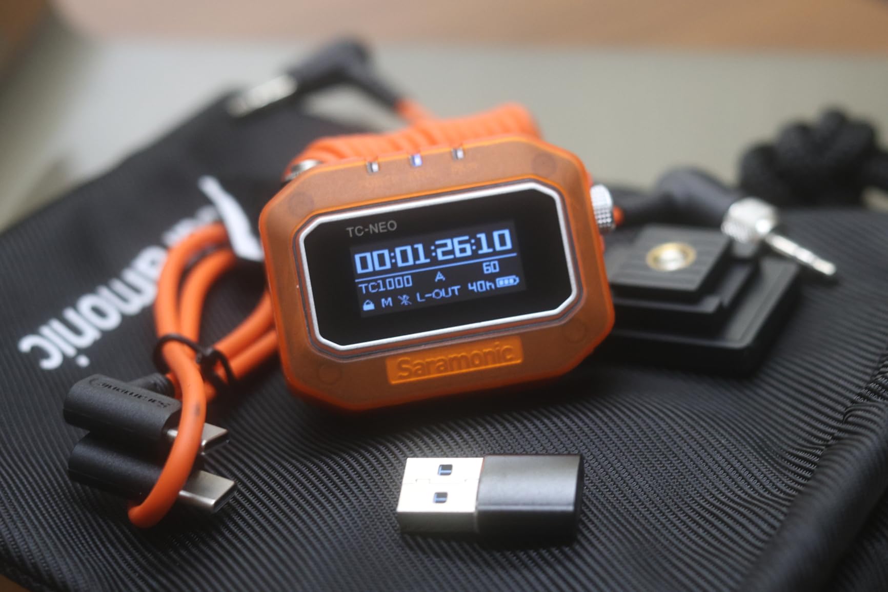Saramonic Timecode Generator with 2.4GHz & Bluetooth App Wireless Control and Synchronization | Compatible with ARRI, RED, Canon, Sony, USB-C Devices & More (TC-NEO) customer photo 2