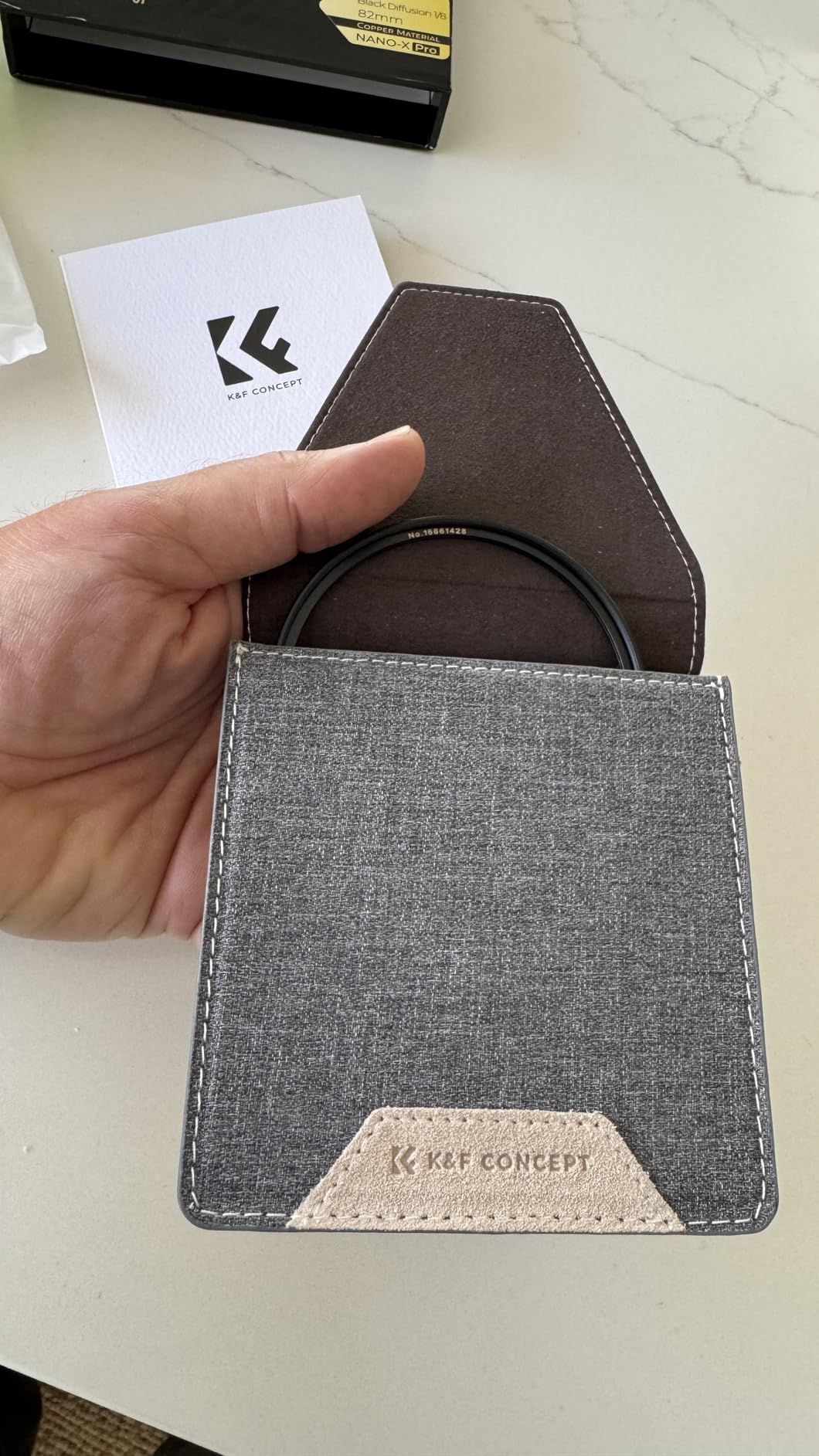 K&F Concept 77mm Black Diffusion 1/8 Filter - Nano-X PRO Series Brass Frame FE901 customer photo 1